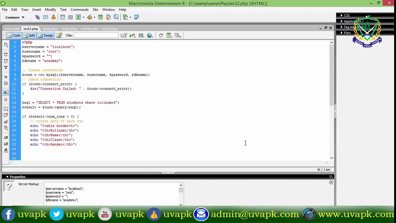 Lecture 51 how to select single student data from database in PHP basic in hindi urdu