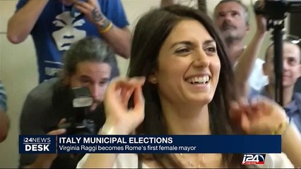 Italy municipal elections: Virginia Raggi becomes Rome's first female mayor