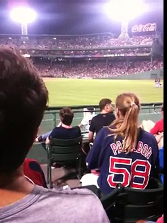 Papelbon stretching 8-25-09 White Sox @ Red Sox Fenway Park