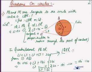 Questions on Circles