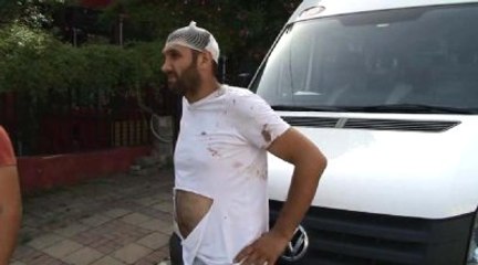 İnşaat İşçileriyle İki Kardeşin Kavgası Güvenlik Kamerasında