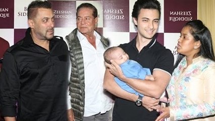 Salman Khan Family At Baba Siddique Iftar Party 2016