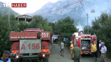 Kamp alanında yangın