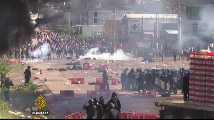 Mexico teachers' strike turns violent