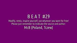 McB Free Beat # 29 (beat, freestyle, instrumental beats, rap beats, instrumental rap, hip hop beats)