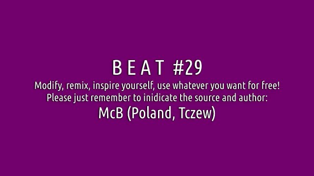 McB Free Beat # 29 (beat, freestyle, instrumental beats, rap beats, instrumental rap, hip hop beats)