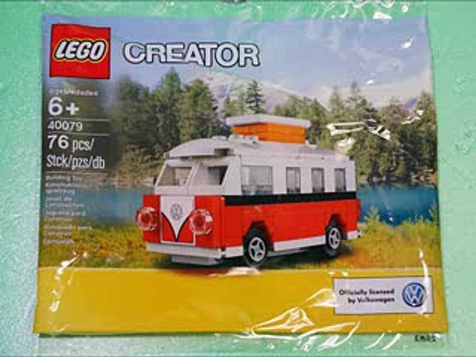Lego 40079 Mini Volkswagen T1 Camper Van - Car Toys Build Review
