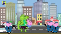 Peppa Pig Hulk #Doctor injection #police #Spiderman Rescue #Finger Peppa pig family nursery rhyme