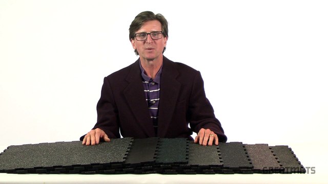 Diamond Textured Interlocking Rubber Floor Tiles