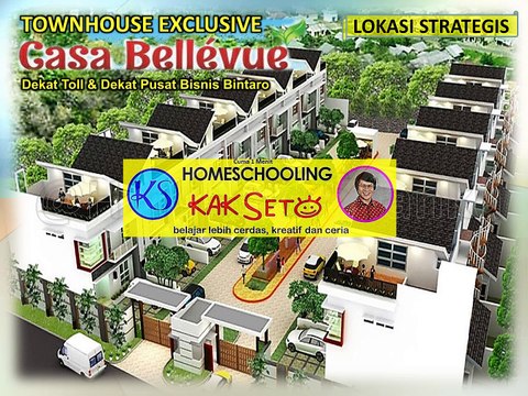 Dijual Rumah : Cluster Townhouse Exclusive Dekat Tol Casa Bellevue Bintaro | Rumah Murah Bintaro | Rumah Mewah Bintaro