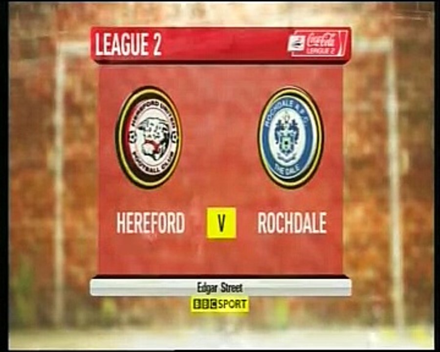 Hereford United 2, Rochdale 1, 24/4/10