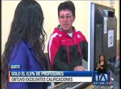Solo el 0.5% de los profesores obtuvo excelentes calificaciones en sus evaluaciones