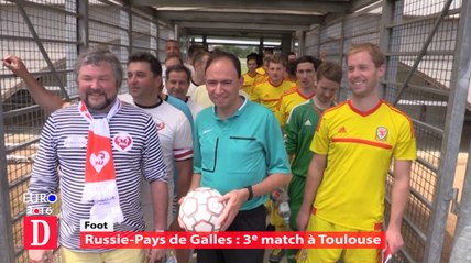 Russie - Pays de Galles : match amical entre supporters