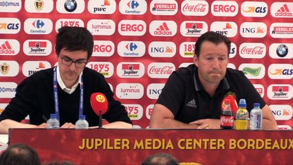 Wilmots: "Gillet et Hazard ont organisé une réunion entre joueurs après Belgique-Italie"