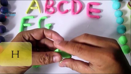Spiderman Play Doh- Learn ABC Play Doh - The Molding Clay Alphabet ABC Unique Creations For Kids