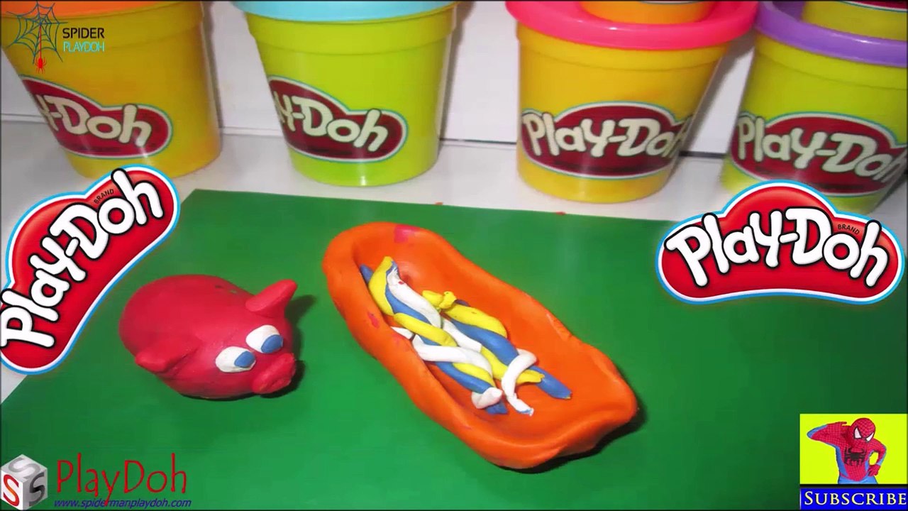 Spiderman Play Doh- Pig Play Doh With Molding Clay Toys Creative Fun For Children