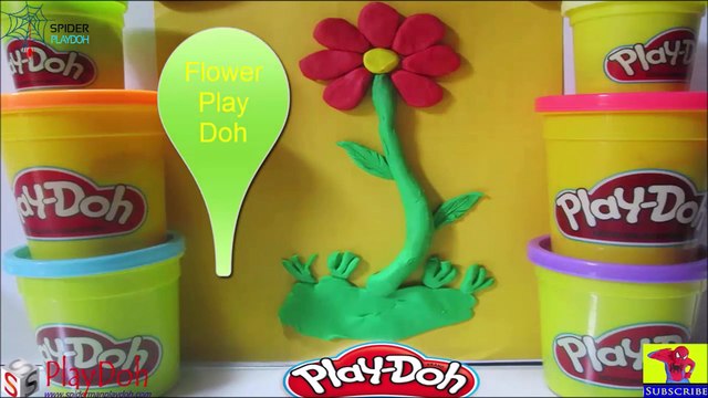 Spiderman Play Doh- Play And Learn Color With Flower Play Doh Molding Clay Toys Simple Fun For Kids