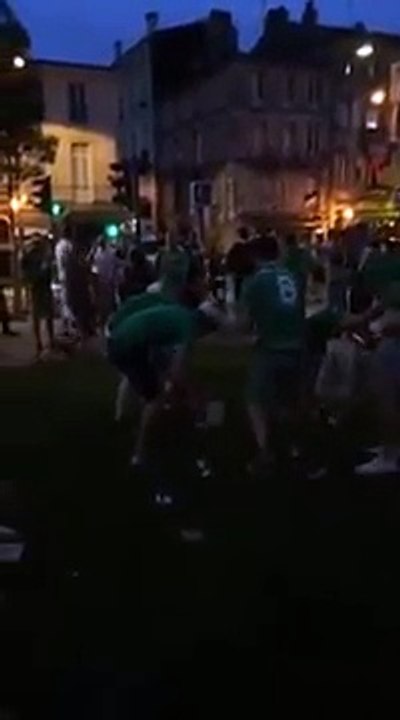 Euro 2016 - les supporters de l'irlande font le ménage à Bordeaux