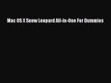 Read Mac OS X Snow Leopard All-in-One For Dummies PDF Free