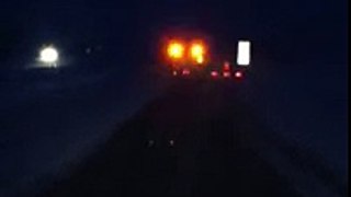 Evening snow fight with a Tow Plow on Interstate 29, Jan. 1, 2014