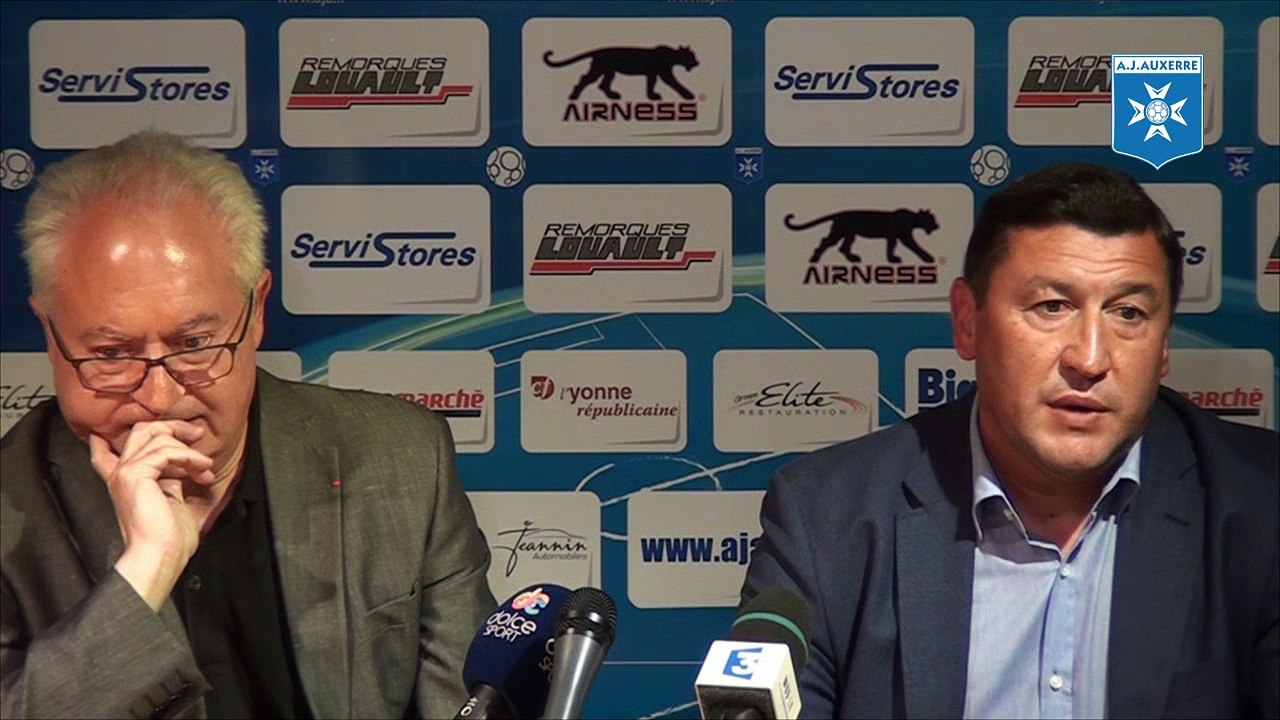 Viorel Moldovan - Conférence de presse AJA 2016 - 2017