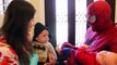 Spiderman Babysitting FAIL 2 BABIES Superhero Spider Man IRL Baby Sitting In Real Life + Batman Bab