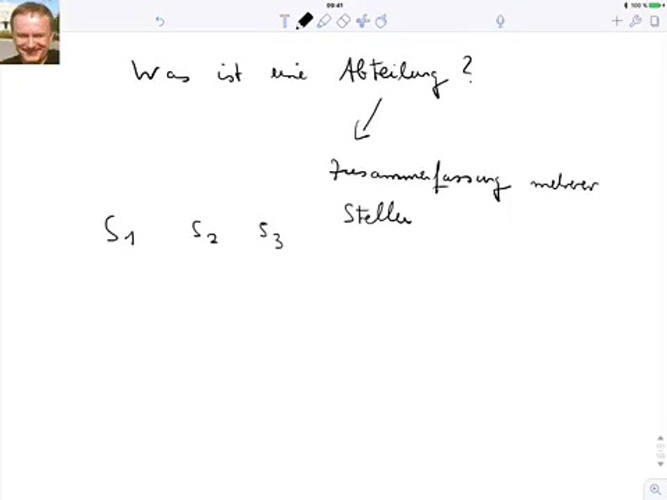 Was ist eine Abteilung?