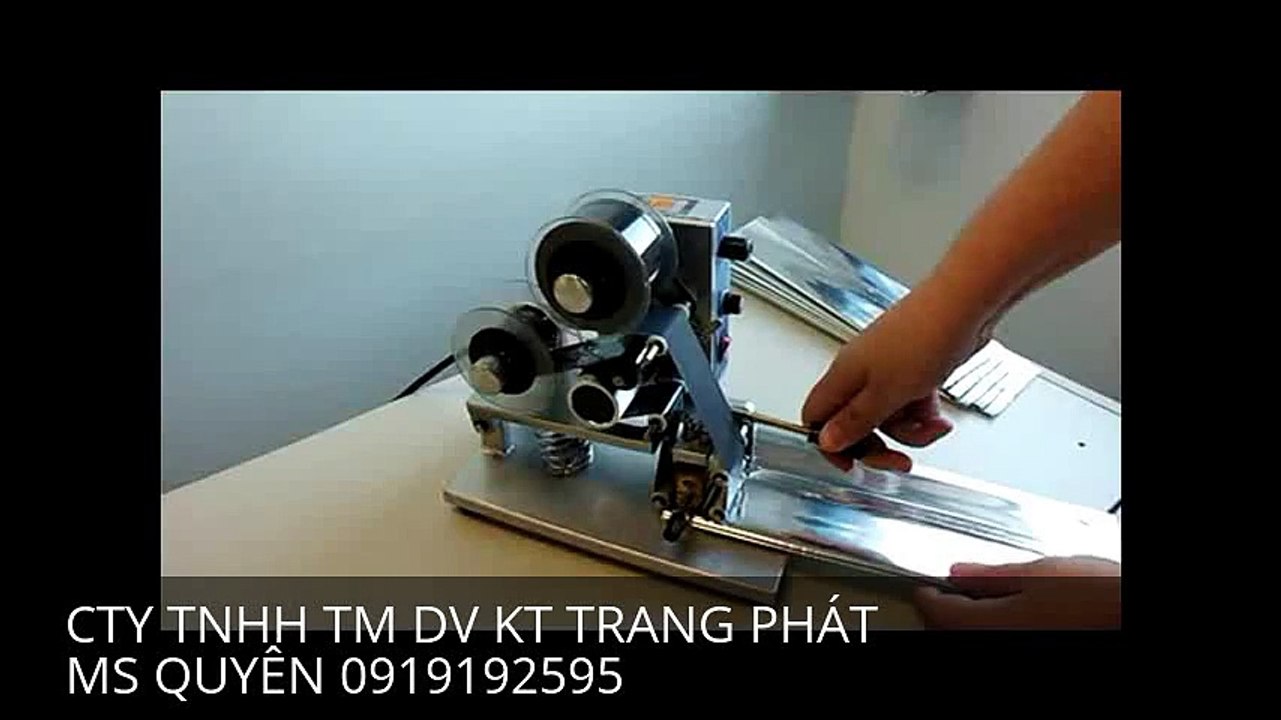 Máy in date dập tay in date trên bao bì nhôm - trà, bột sữa TPACK tham khảo. [14]