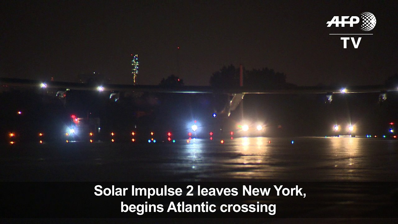 Solar Impulse 2 leaves New York, begins Atlantic crossing