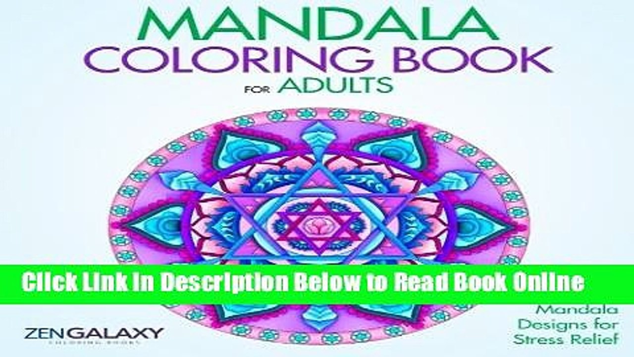 Read Mandala Coloring Book for Adults: 50+ Mandala Designs for Stress Relief (Volume 2)  Ebook Free