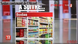 Alcool dans 10 marques de sodas ( coca cola ....) JT FR2 27-06-2012