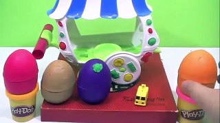 PEPPA PIG KINDER SURPRISE EGGS !!! - Lovely play doh eggs car toys 2016