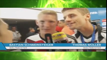 Thomas Muller swearing at the journalist after missing on Golden Ball