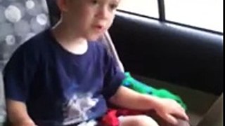 3-Year Old Boy Sings Along To 