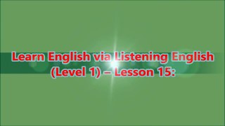 Learn English via Listening English Level 1 - Lesson 15: Halloween Night