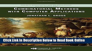 Read Combinatorial Methods with Computer Applications (Discrete Mathematics and Its Applications)