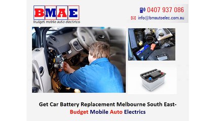 Get Car Battery Replacement Melbourne South East- Budget Mobile Auto Electrics