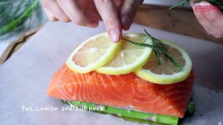 LOCK&LOCK WAVE STEAM HOLE RECIPE - Salmon pillote