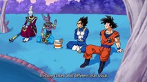 Goku, Vegeta, Whis & Beerus meet Future Trunks