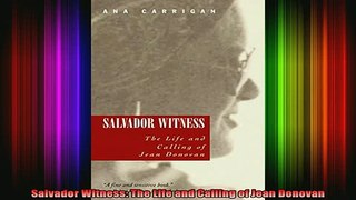 READ book  Salvador Witness The Life and Calling of Jean Donovan Full EBook