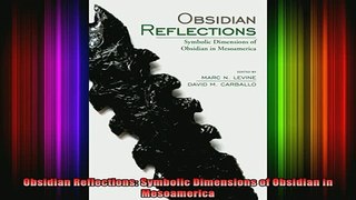 Free Full PDF Downlaod  Obsidian Reflections Symbolic Dimensions of Obsidian in Mesoamerica Full Ebook Online Free