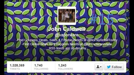 Top 20 Twitter Accounts With Most Updates