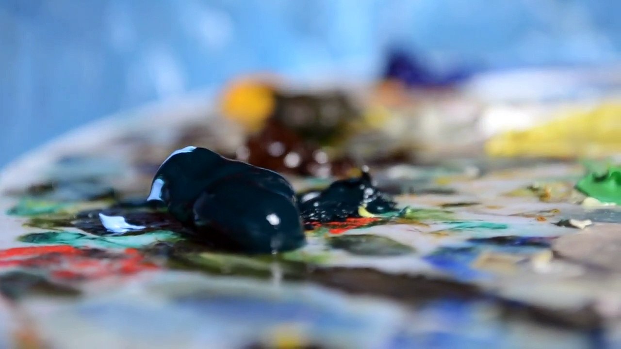 How to oil paint. Oil painting from MyFancyCraft.