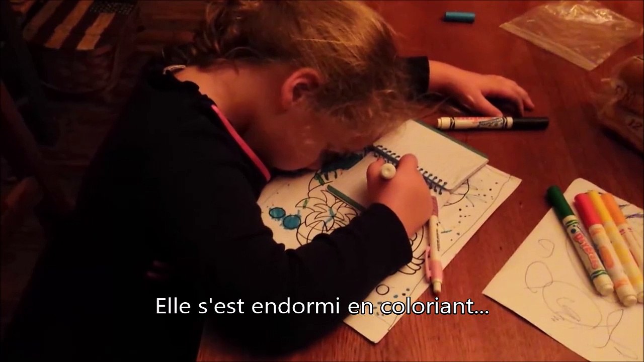 Quand tu t'endors sur ton dessin après une semaine de boulot!