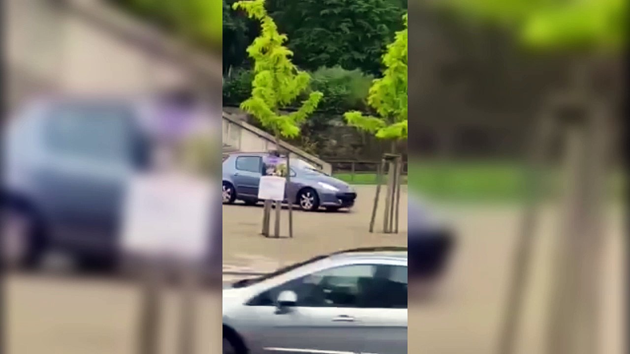 Quand une personne âgée descend un escalier... En voiture !