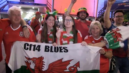 Groupe B - Les supporters gallois aux anges