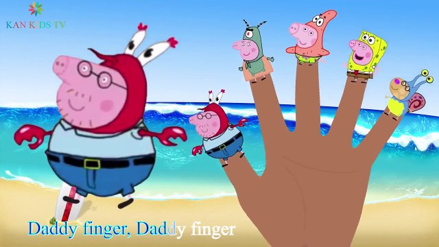 Peppa Pig vs Spongebob Finger Family Finger Family Nursery Rhymes For Kids Kan Kids TV