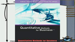 complete  Quantitative Methods for Business