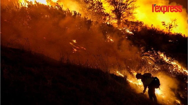 Los Angeles menacée par deux immenses incendies