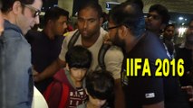 Hrithik Roshan With His Kids Take Off To IIFA 2016